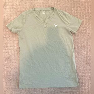 Cotton Short Sleeve Henley Campus T-Shirt